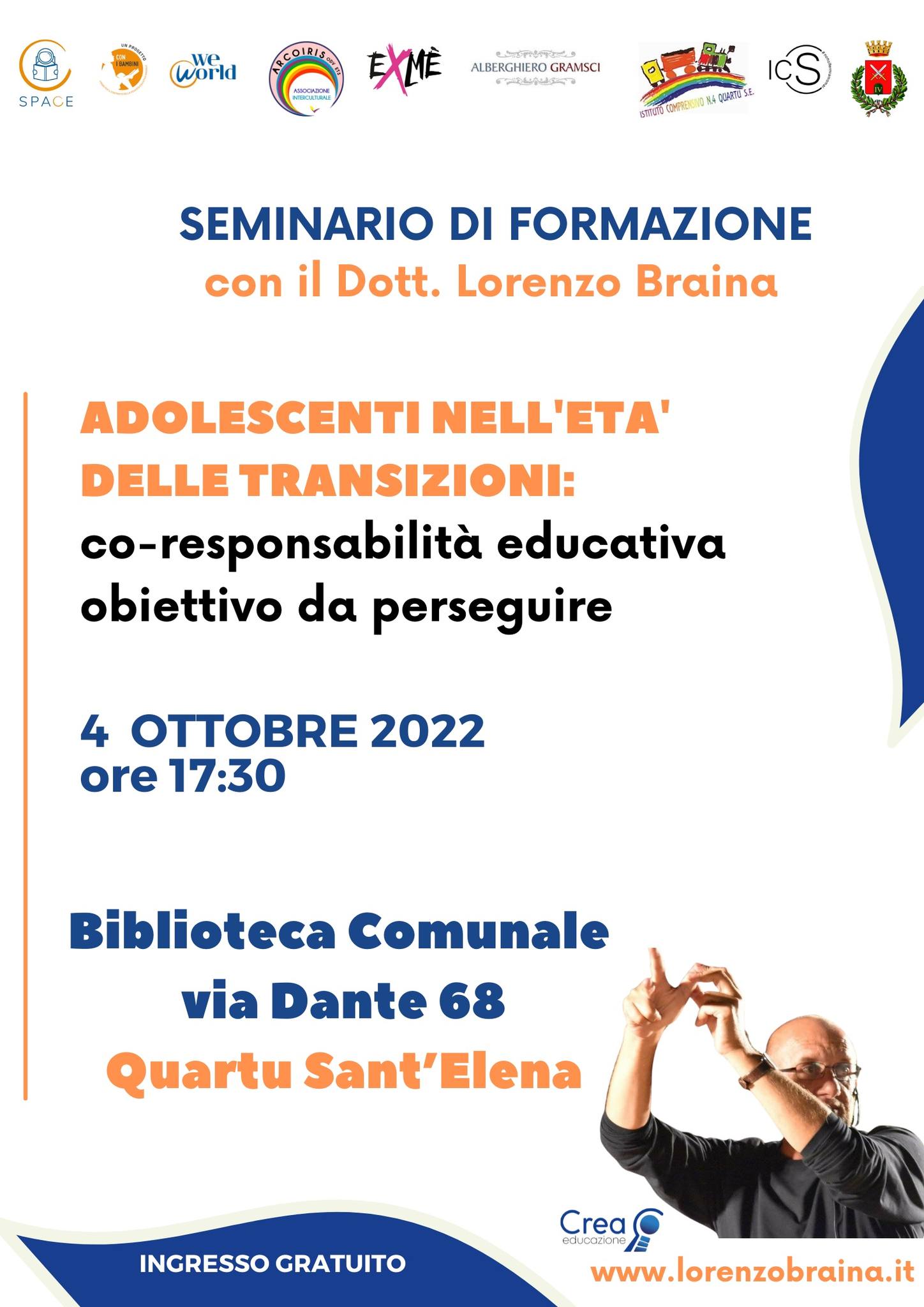 IN BIBLIOTECA UN SEMINARIO SULL'ADOLESCENZA E LA PREMIAZIONE DEL CONCORSO APP@SPACE
