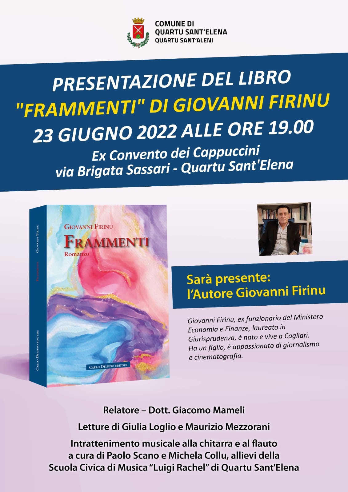 INCONTRI LETTERARI IN CITTÀ A FINE GIUGNO: INIZIATIVE PER TUTTI I GUSTI ALLA PRESENZA DEGLI AUTORI