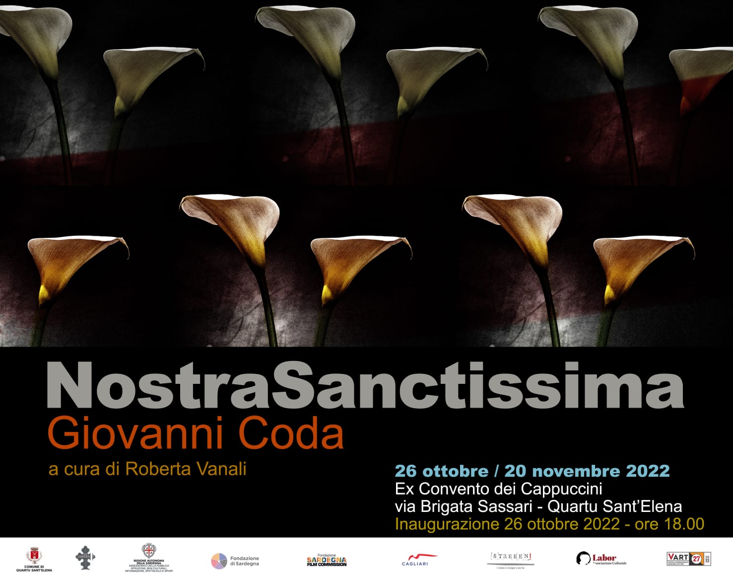 26 OTTOBRE, INAUGURAZIONE DELLA MOSTRA FOTOGRAFICA di JO CODA “NostraSanctissima”