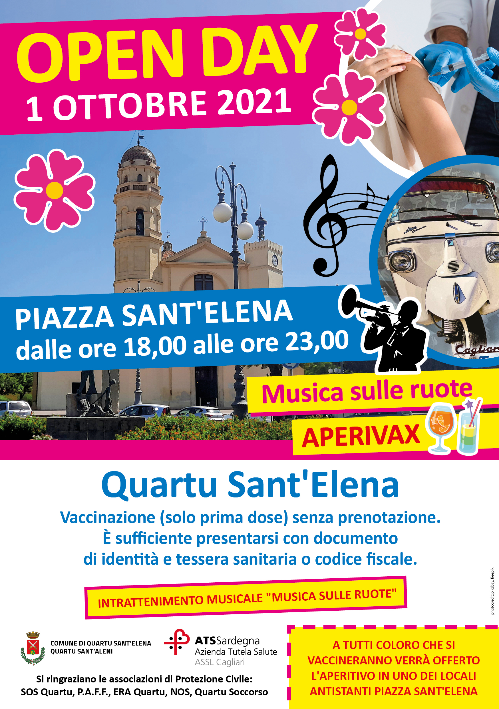 VENERDÌ 1 OTTOBRE OPEN DAY PER LA VACCINAZIONE CONTRO IL CORONAVIRUS